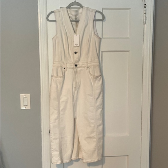 Rails Westwood denim midi dress in vintage ecru - NEW W TAGS - Picture 3 of 7